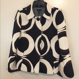 J Crew  Collection Duchamp Astor Print Wool Blazer
